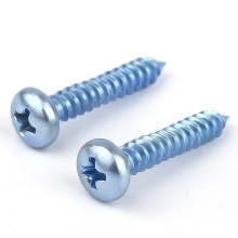 din 7981 white zinc Phillips Cross Recessed Pan Head Self Tapping Screw 6.3*45